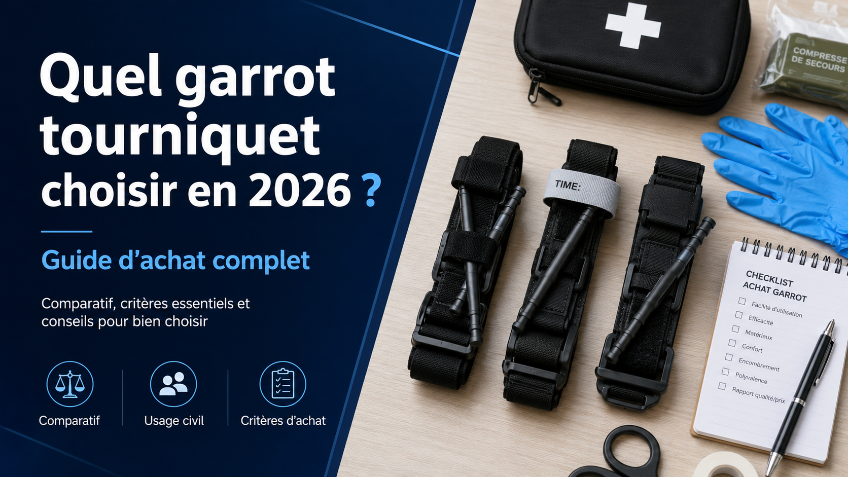 Quel garrot tourniquet choisir en 2026 ? Guide d'achat complet