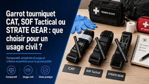 Garrot tourniquet CAT, SOF Tactical ou STRATE GEAR : que choisir pour un usage civil ?