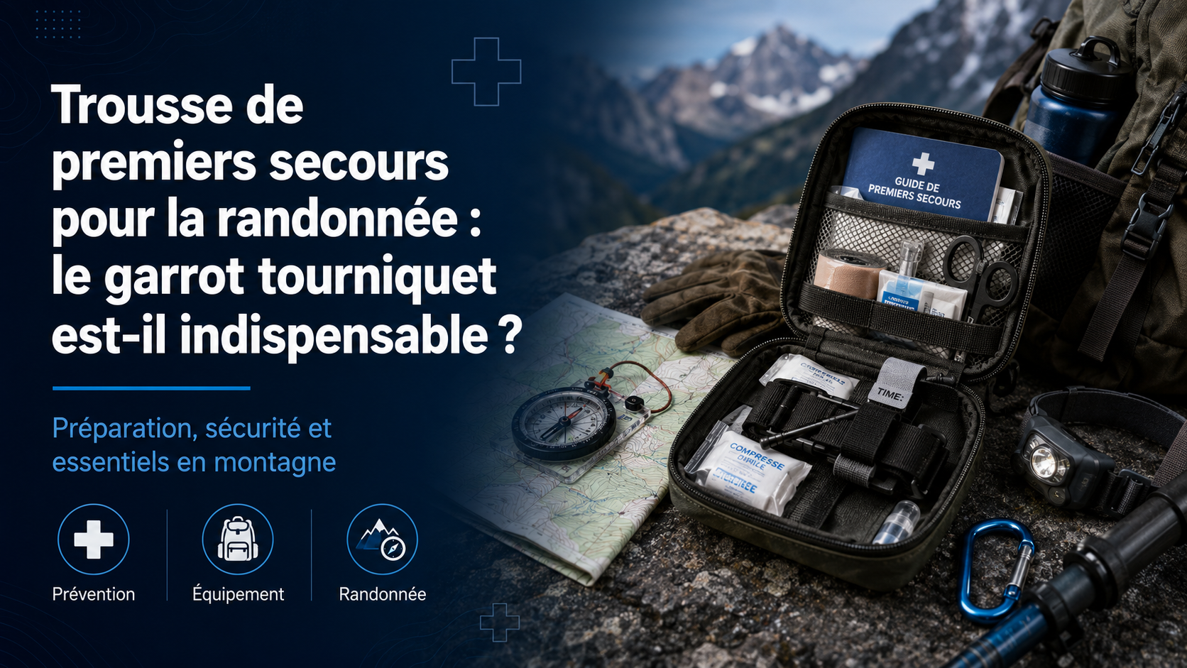 Trousse de premiers secours pour la randonnée : le garrot tourniquet est-il indispensable ?