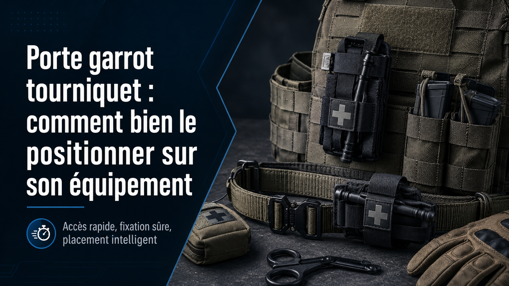 Porte garrot tourniquet : comment bien le positionner sur son équipement